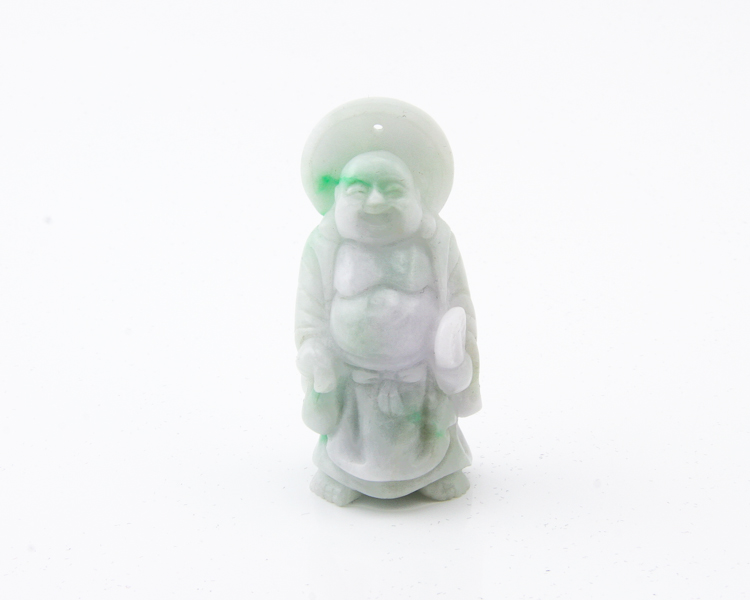 Jadeite (type-A) Budai statue - Click Image to Close