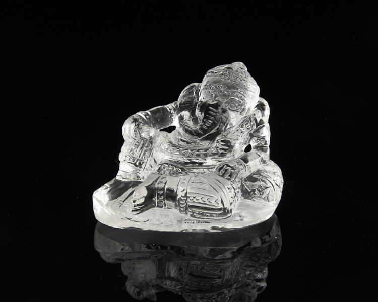 Quartz Ganesha statue - Click Image to Close