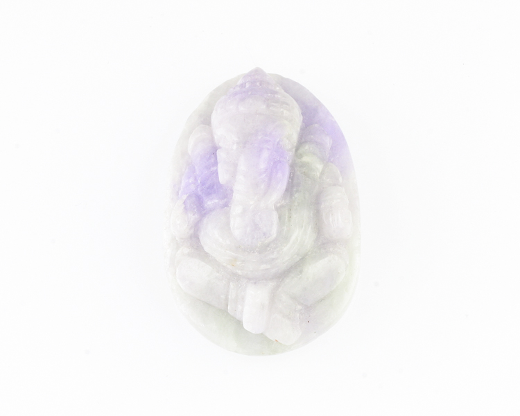 Jadeite (type-A) Ganesha amulet - Click Image to Close