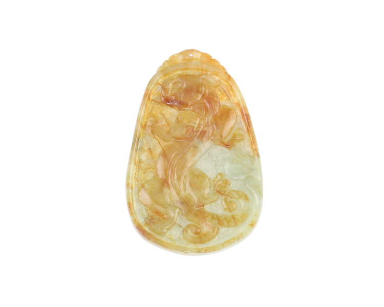 Jadeite (type-A) Ghilen amulet - Click Image to Close