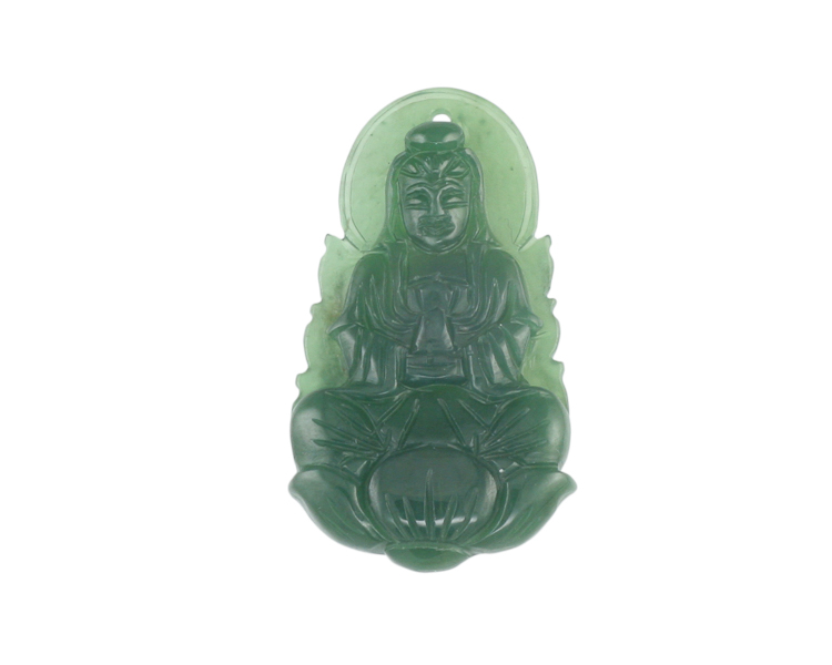 Jadeite (type-A) Guan Yin - Click Image to Close