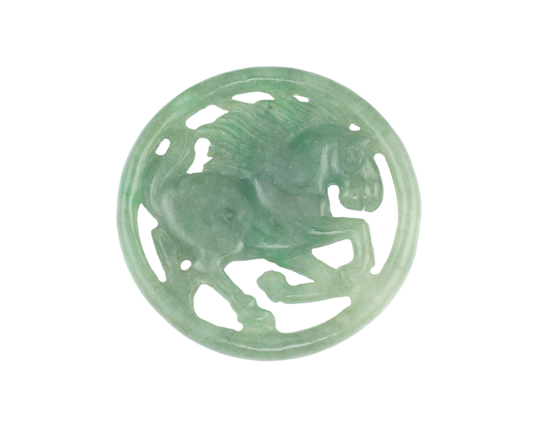 Jadeite (type-A) horse - Click Image to Close