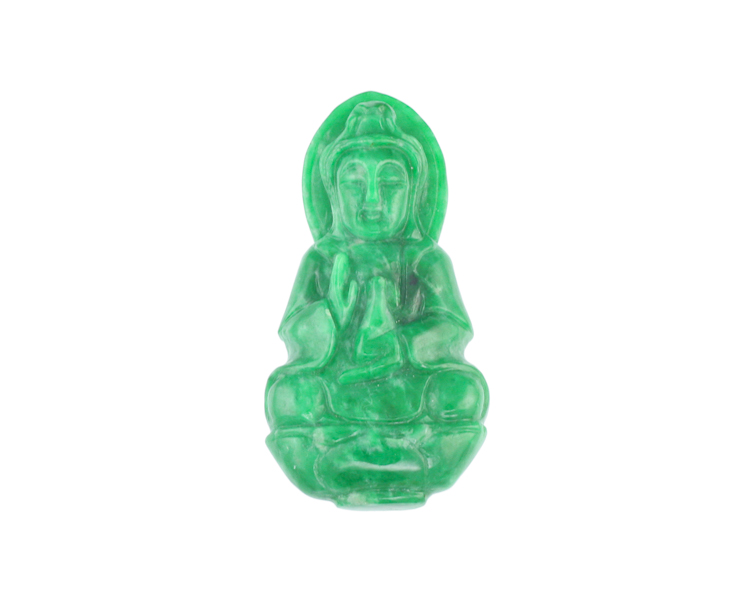 Jadeite (type-A) Guan Yin - Click Image to Close