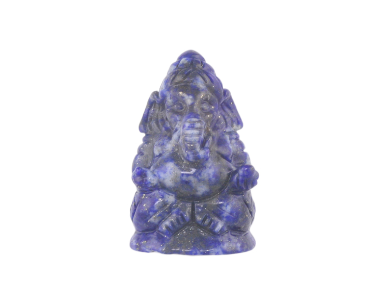 Lapis lazuli Ganesha statue - Click Image to Close