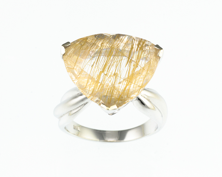 Rutile quartz ring - Click Image to Close