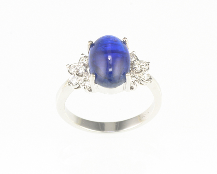 Kyanite and diamond ring - Click Image to Close