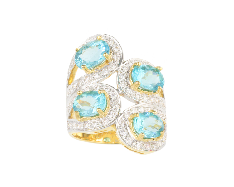 Apatite and diamond ring - Click Image to Close