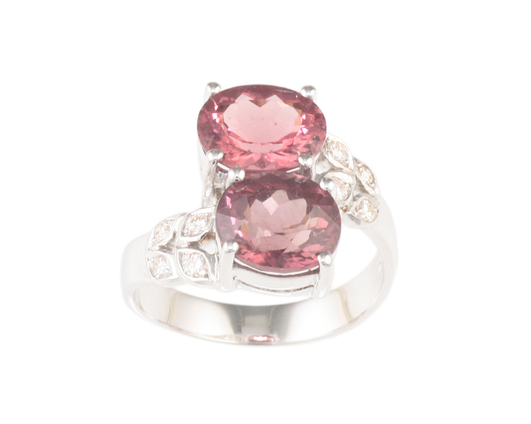 Tourmaline, color-change garnet and diamond ring - Click Image to Close