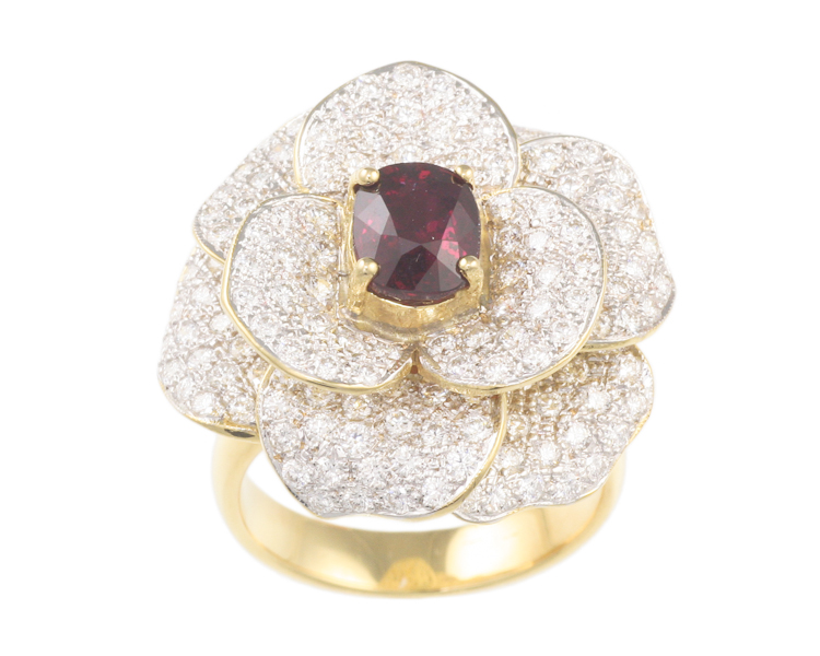 Diamond and ruby ring - Click Image to Close