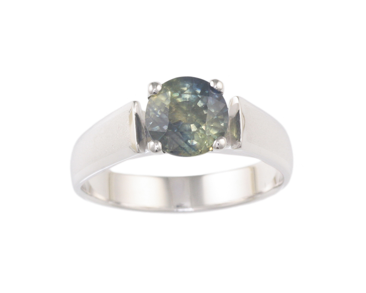 Multi-color sapphire ring - Click Image to Close