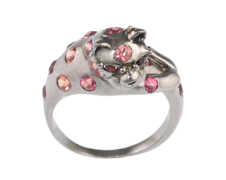 Zircon and rhodolite garnet ring - Click Image to Close