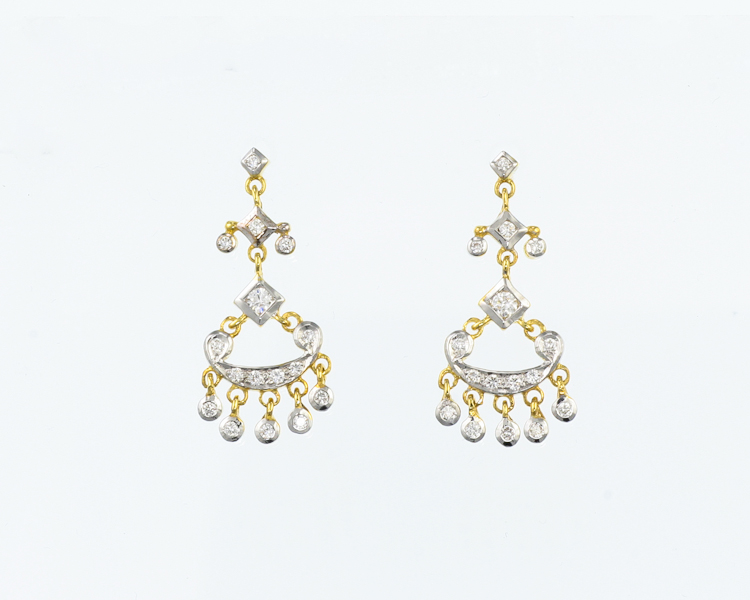 Diamond earrings - Click Image to Close