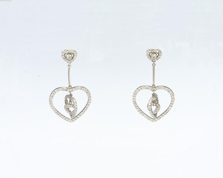 Diamond earrings - Click Image to Close