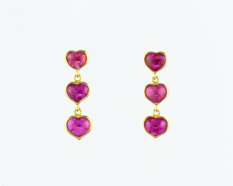 Ruby earrings - Click Image to Close