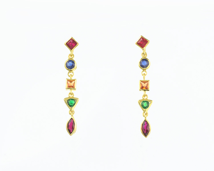 Sapphire earrings - Click Image to Close