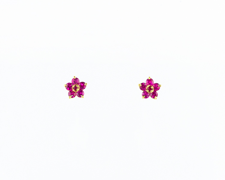 Ruby earrings - Click Image to Close