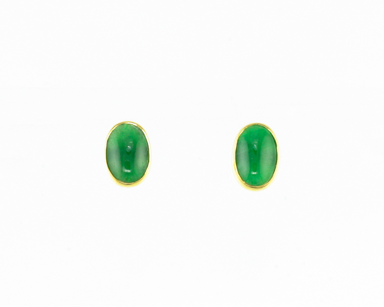 Jadeite (type-A) earrings - Click Image to Close