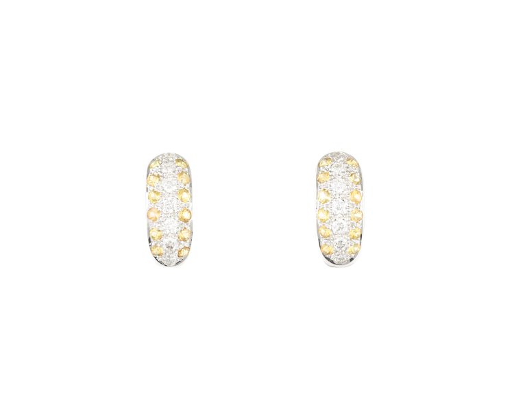 Sapphire and diamond earrings - Click Image to Close