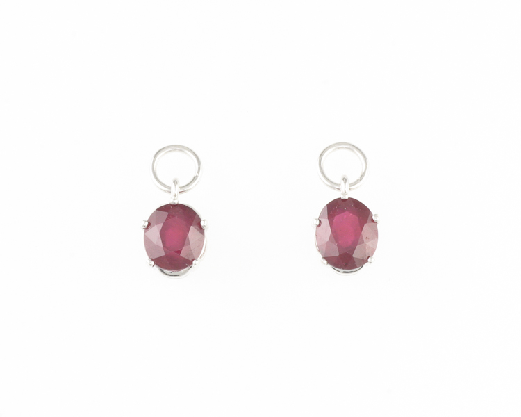 Ruby earrings - Click Image to Close