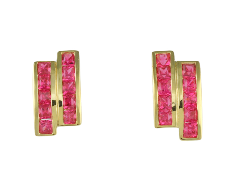 Spinel earrings - Click Image to Close