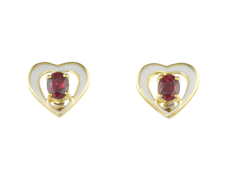 Ruby earrings - Click Image to Close