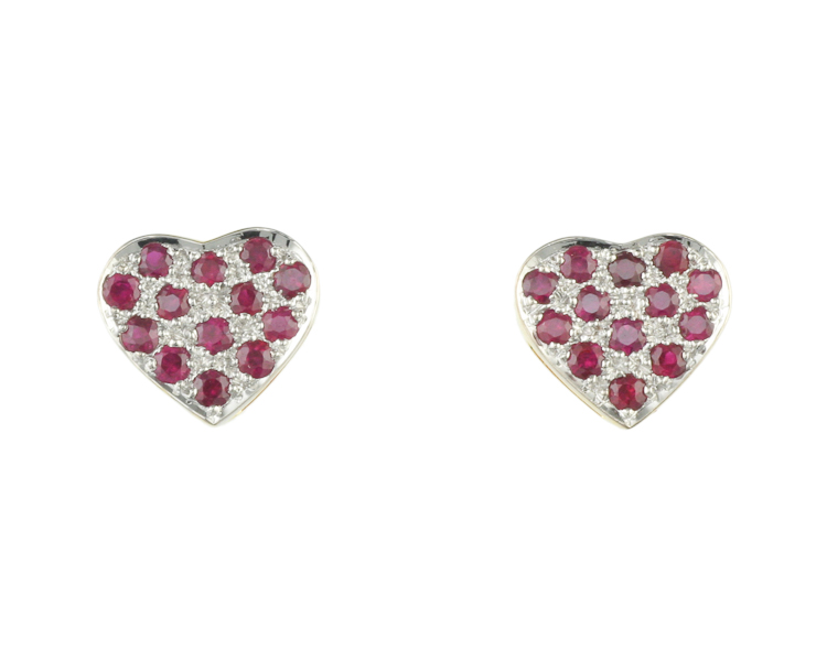 Ruby earrings - Click Image to Close