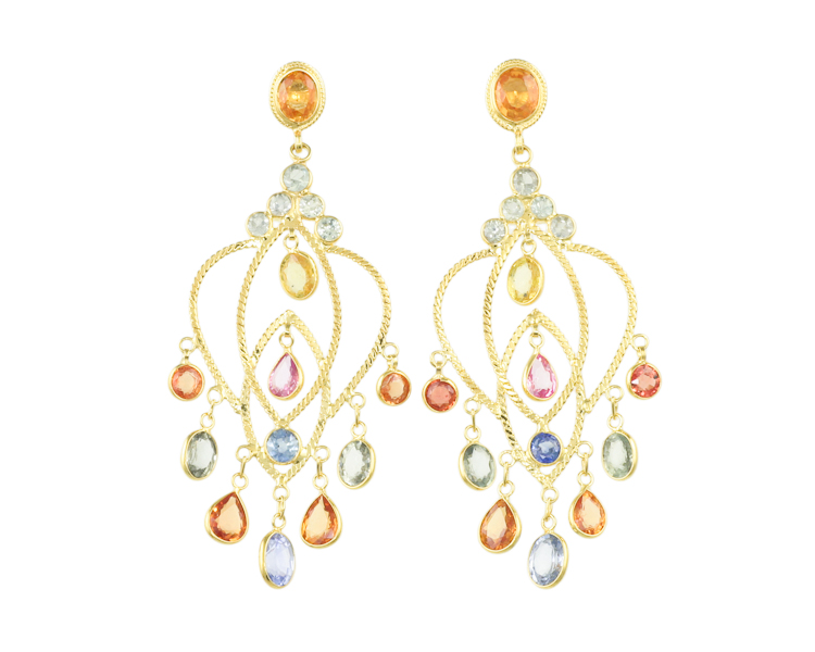 Sapphire earrings - Click Image to Close