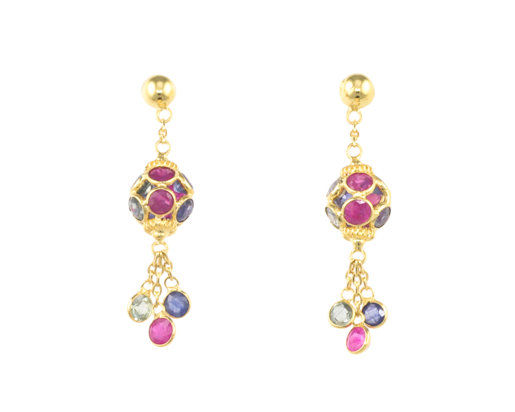 Sapphire earrings - Click Image to Close