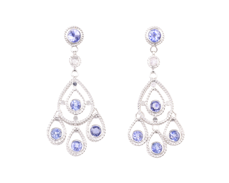 Sapphire earrings - Click Image to Close