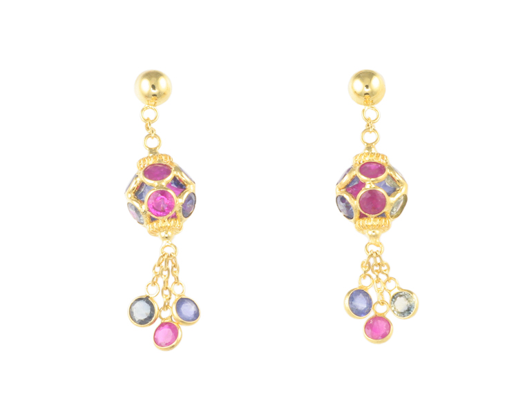 Sapphire earrings - Click Image to Close