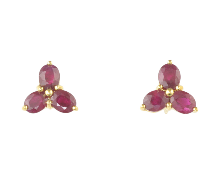 Ruby earrings - Click Image to Close