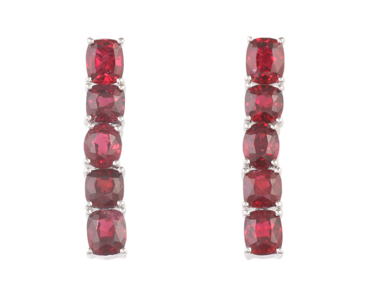 Spinel earrings - Click Image to Close