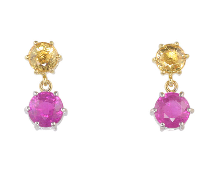 Sapphire earrings - Click Image to Close