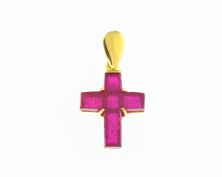 Ruby carving pendant - Click Image to Close