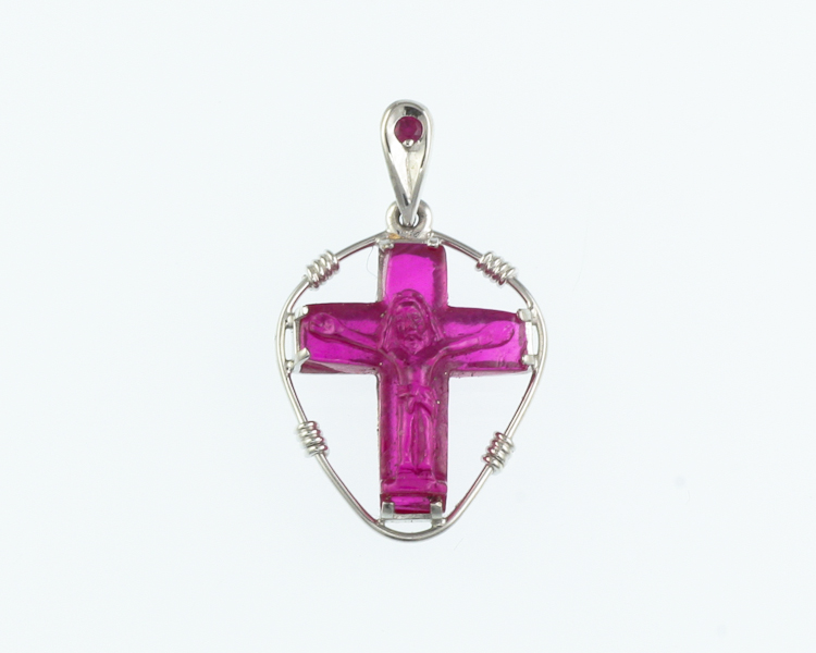 Ruby carving and ruby pendant - Click Image to Close