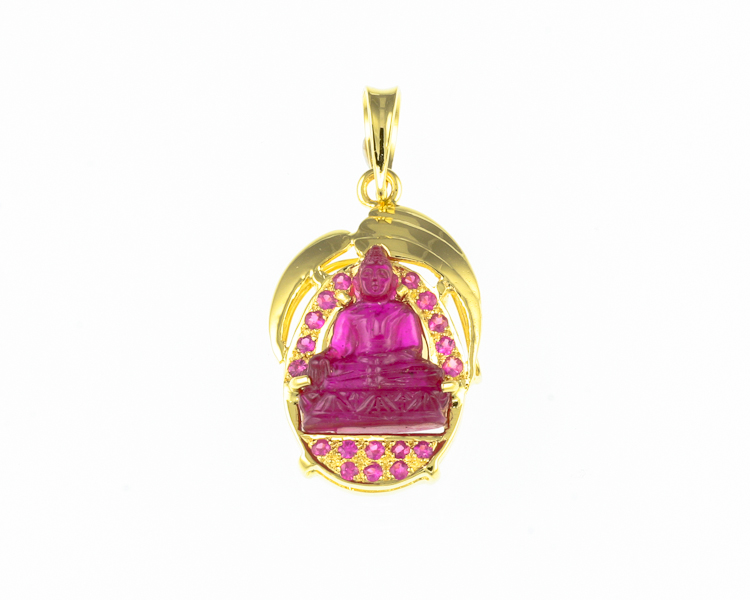 Ruby carving and ruby pendant - Click Image to Close