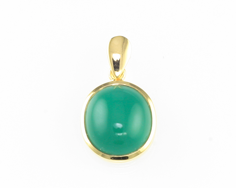 Chrysoprase pendant - Click Image to Close