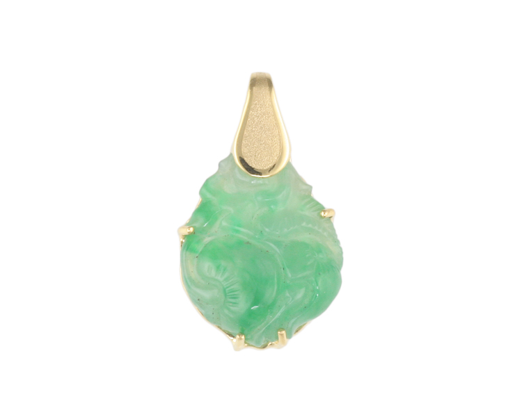 Jadeite (type-A) carving pendant - Click Image to Close