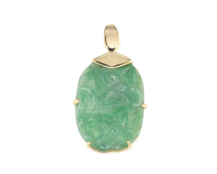 Jadeite (type-A) carving pendant - Click Image to Close