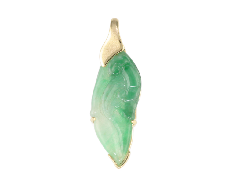 Jadeite (type-A) carving pendant - Click Image to Close