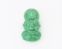 Jadeite (type-A) Guan Yin amulet