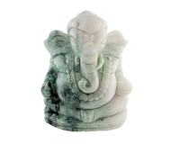 Jadeite (type-A) Ganesha statue