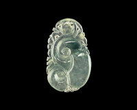 Jadeite (type-A) leaf