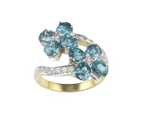 Zircon and diamond ring