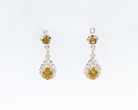 Sapphire and diamond earrings