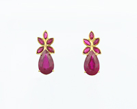 Ruby earrings