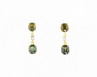 Sapphire and diamond earrings