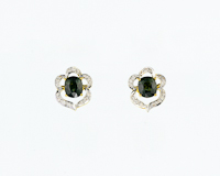 Sapphire and diamond earrings