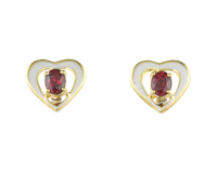 Ruby earrings