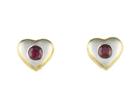 Ruby earrings